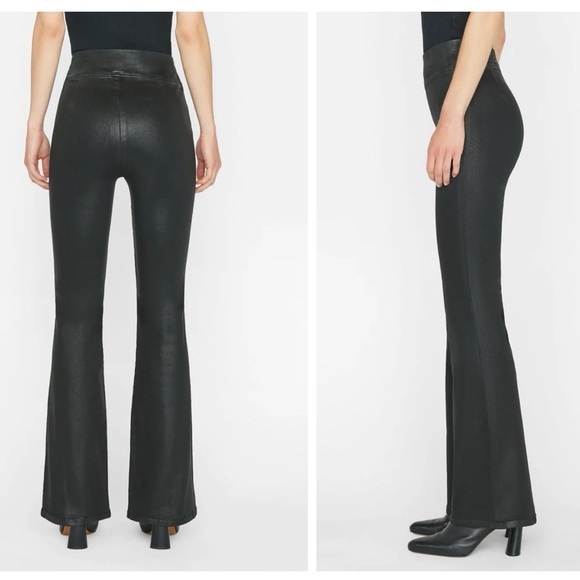 Frame Denim The Jetset Flare in Noir Coated Size 1 - Picture 3 of 8